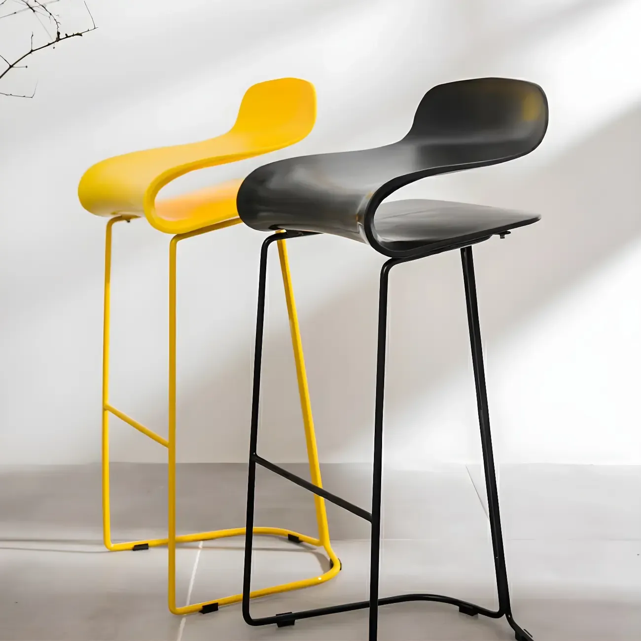 Acrylic Sleek Durable Backless Counter Height Bar Stool