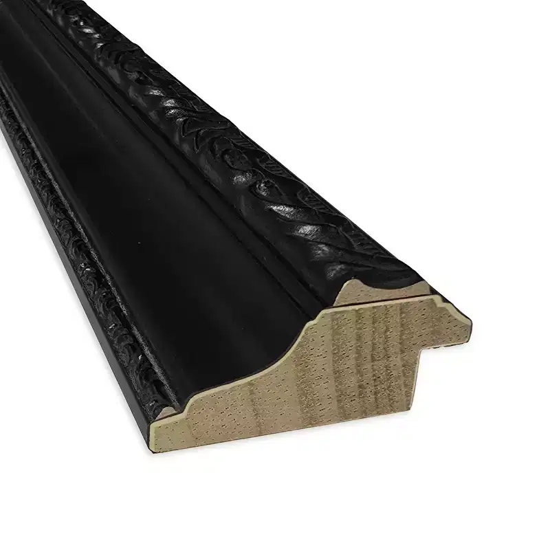 Amanti Art Downton Black Petite Bevel Wood Bathroom Wall Mirror 27.5 x 21.5 in.