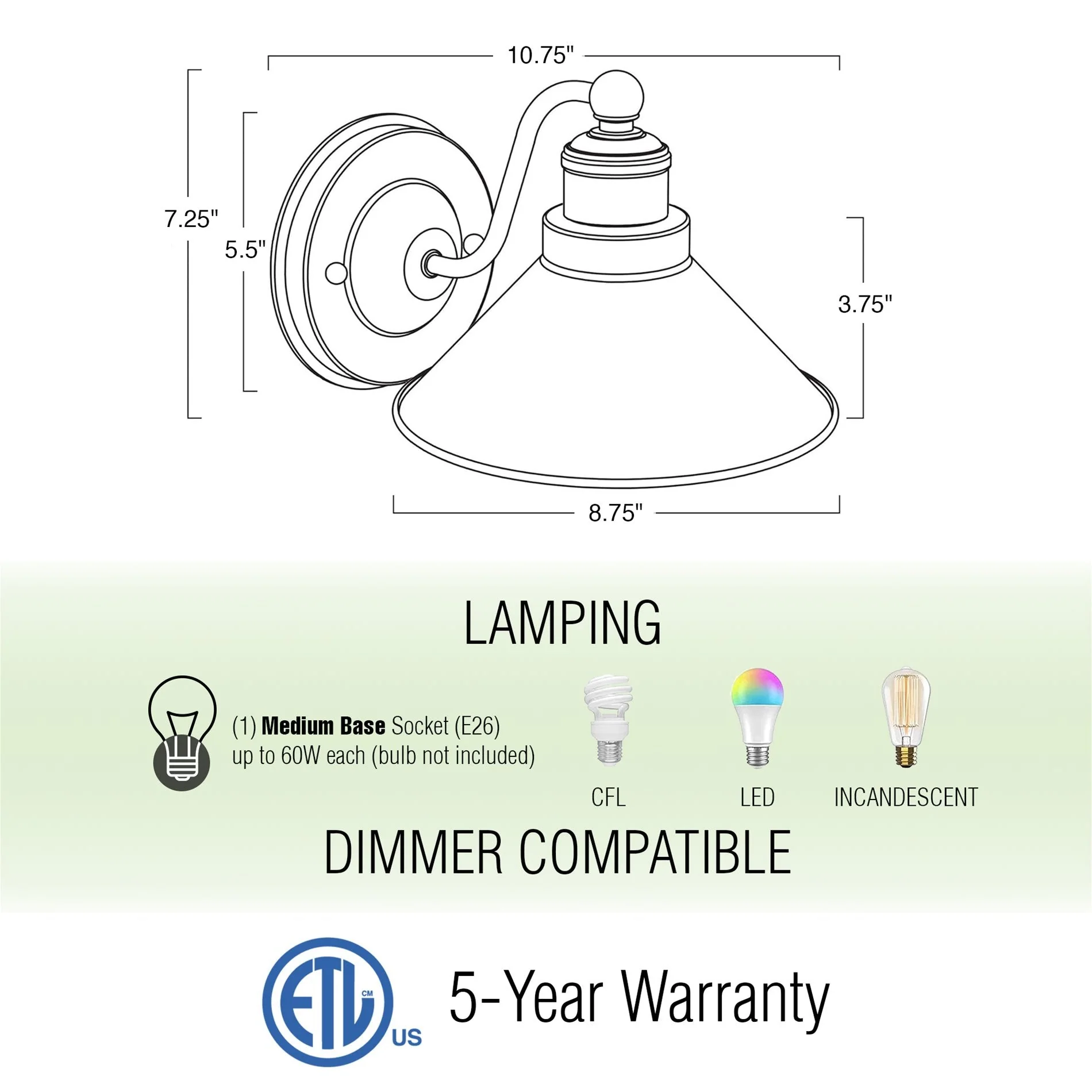 Welton 11 Modern Industrial Wall Sconce