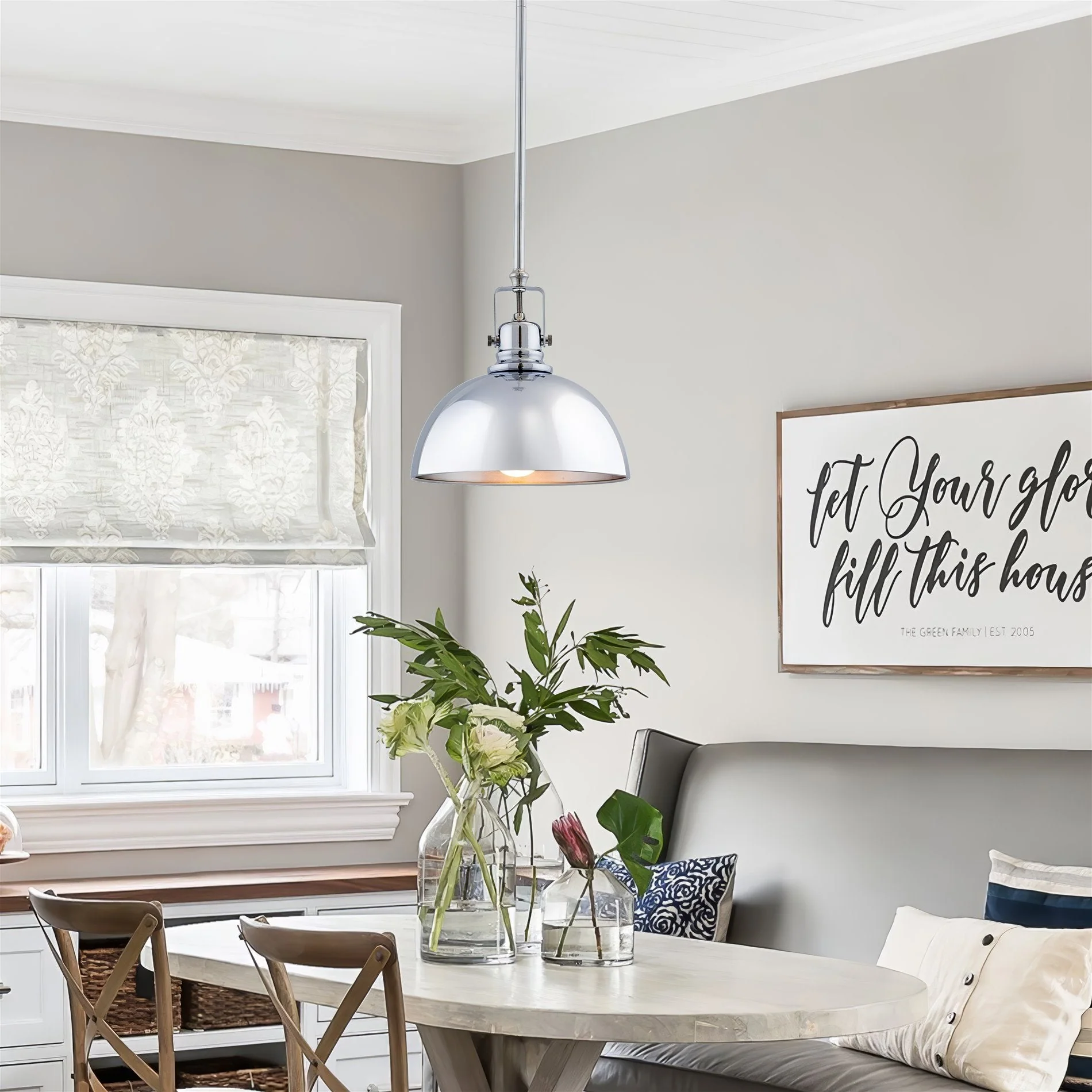 Belle 9 Modern Industrial Pendant Light