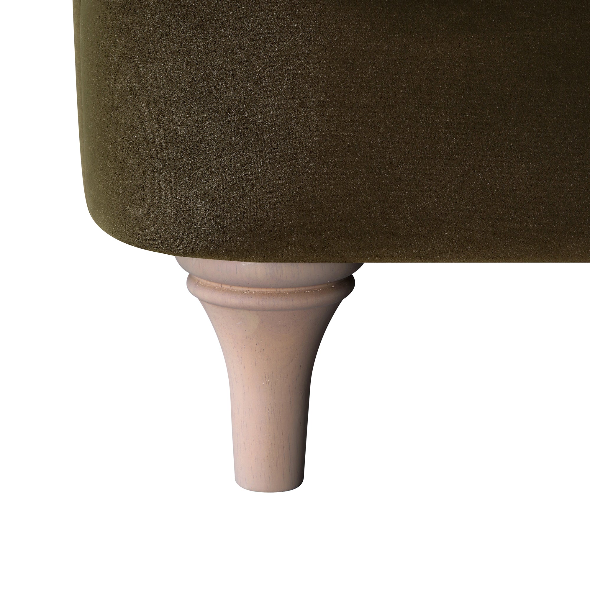 Seaweed Velvet Sofa, 1-Seater