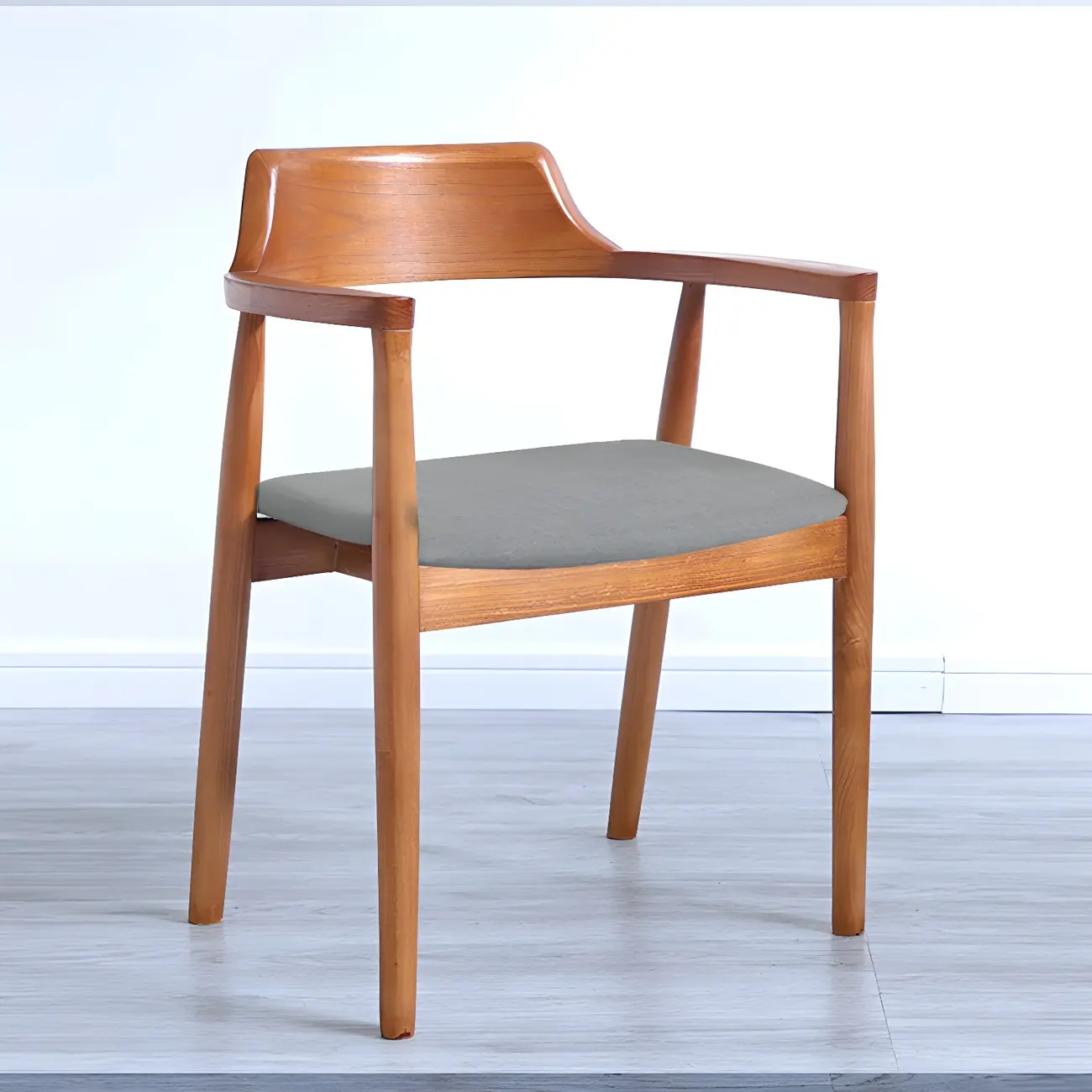 Mid Century Solid Wood Dining Chair Set of 2