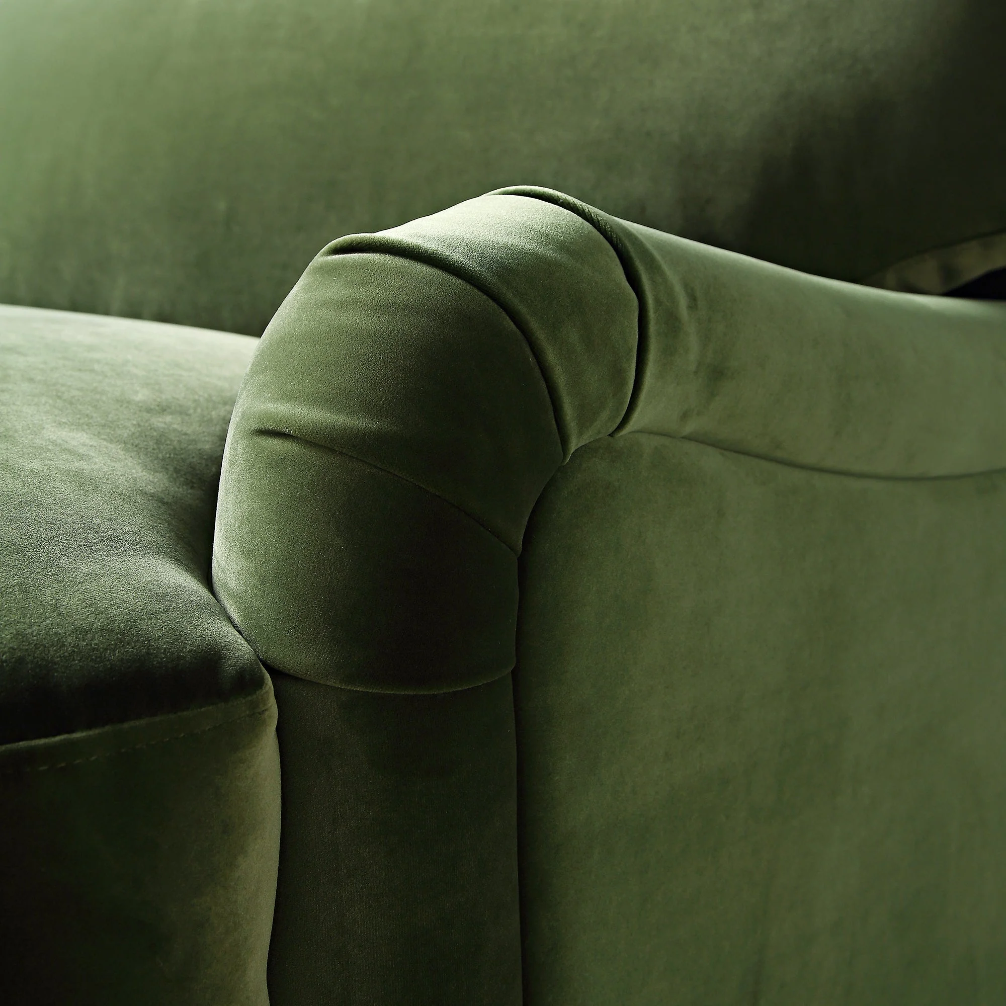 Fern Green Velvet Sofa, Loveseat