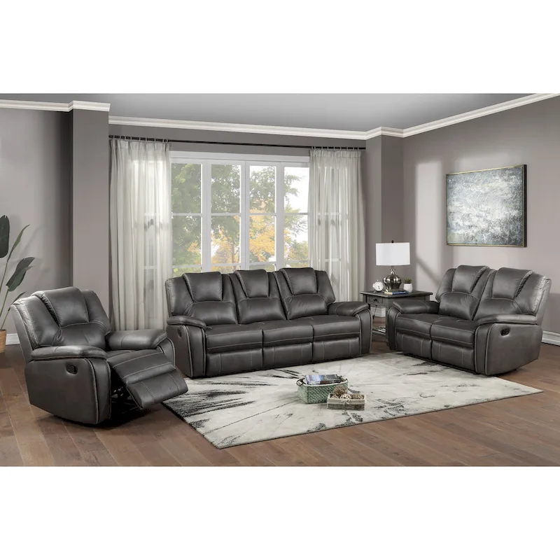 Kameryn Faux Leather Manual Recliner