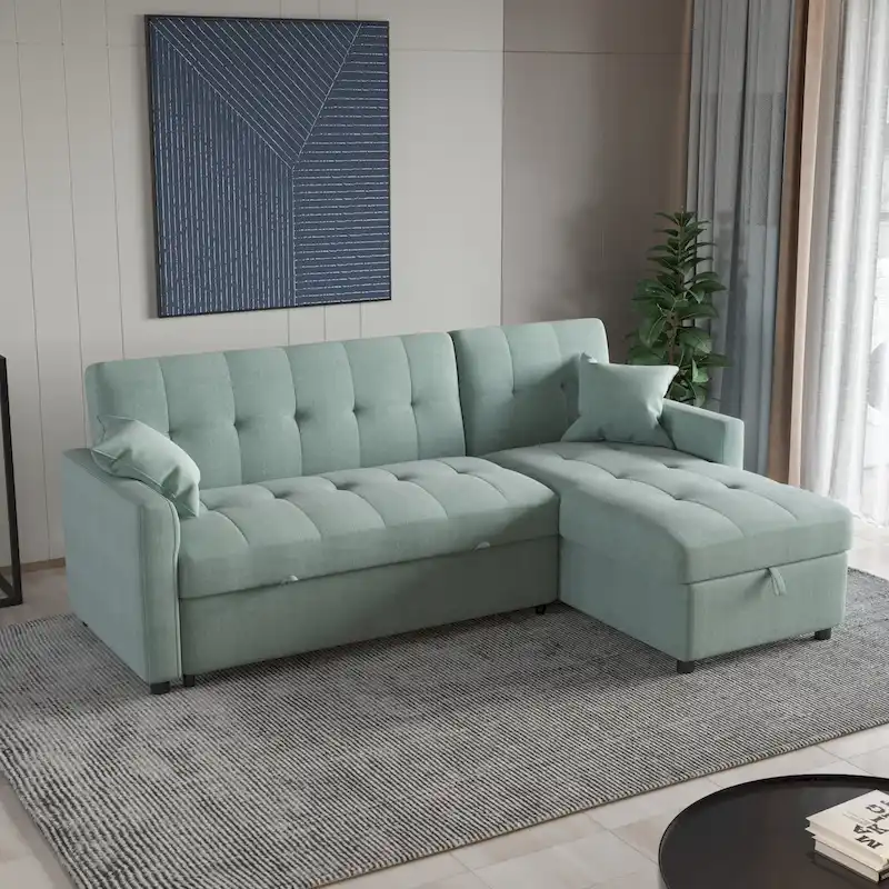 82  Wide Reversible Sleeper Sofa & Chaise