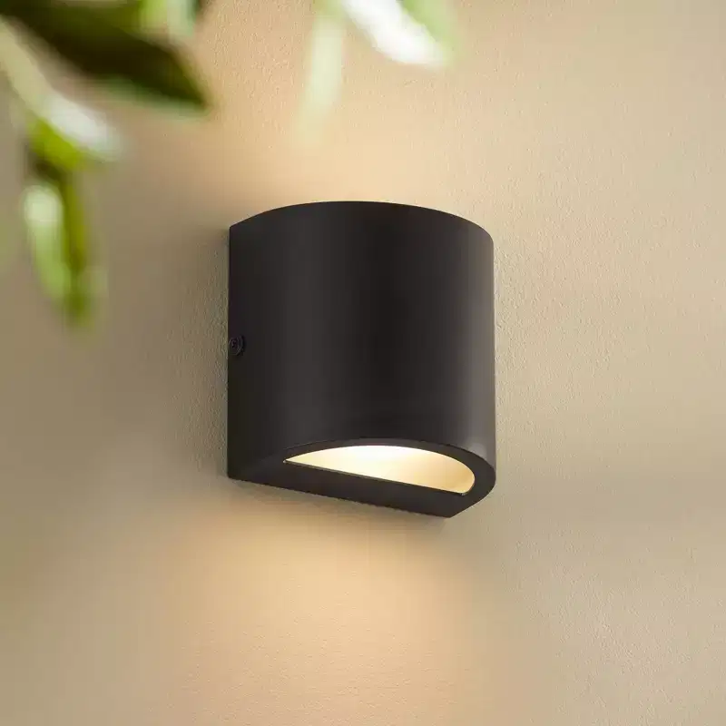 360 Lighting Marisha 4 3/4 High Black LED Outdoor Wall Light