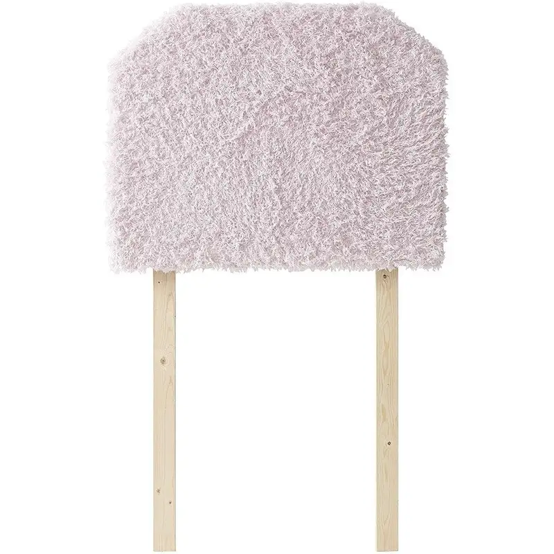 College Headboard with Legs - Plush Texture