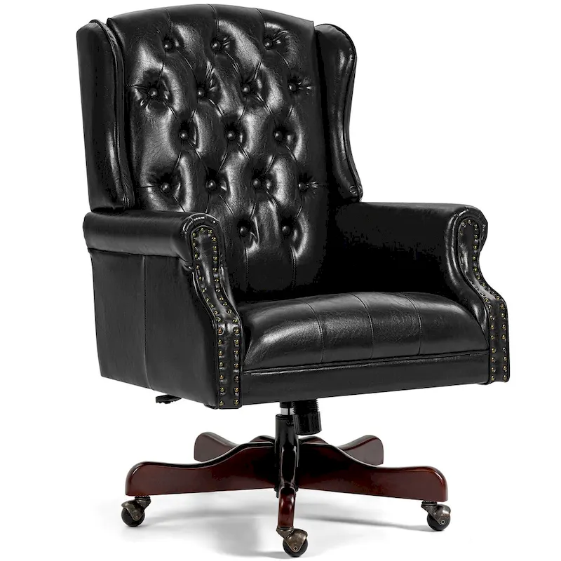 Classic Executive Office Chair High Back Wingback Boss Chair