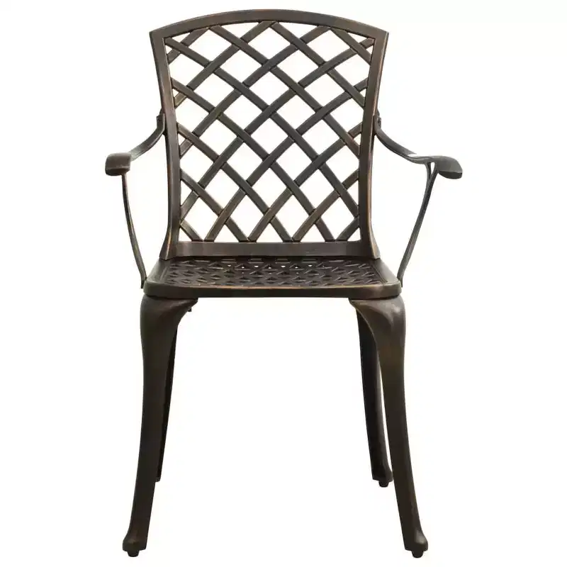 vidaXL Bistro Set Cast Aluminum