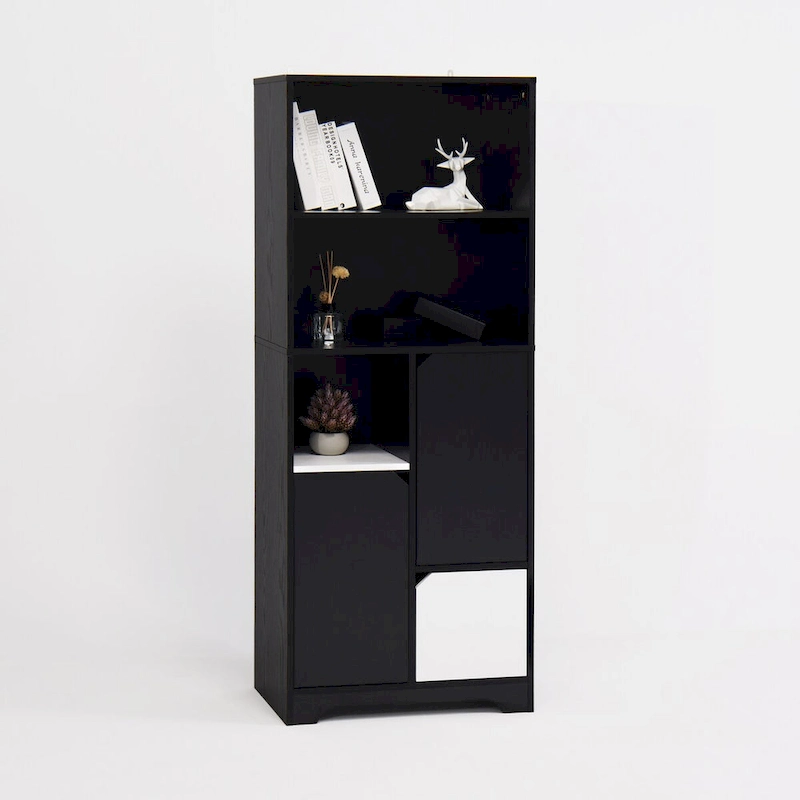 Large capacity multifunctional bamboo storage cabinet furniture for bathroom and living room