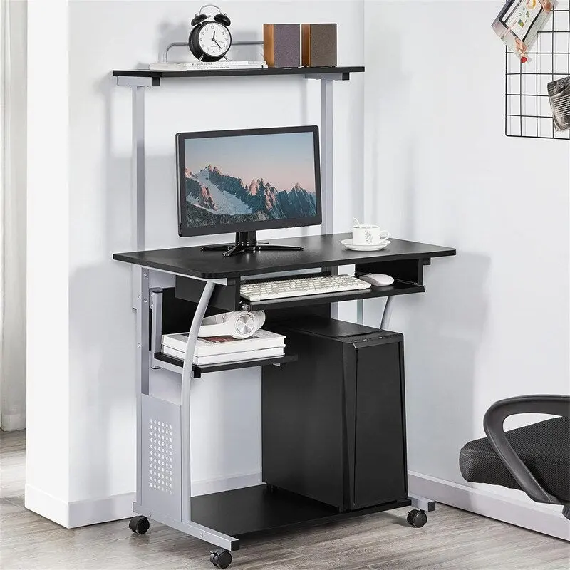 3 Tier Computer Desk with Printer Shelf
