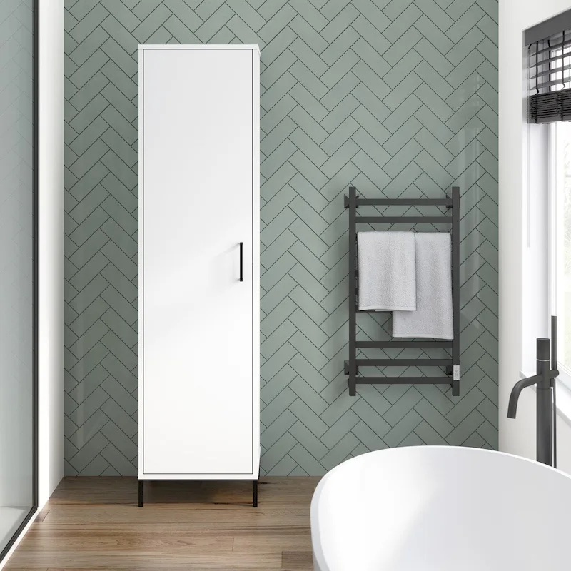 Essence Narrow Bathroom Storage Cabinet by Bush Furniture