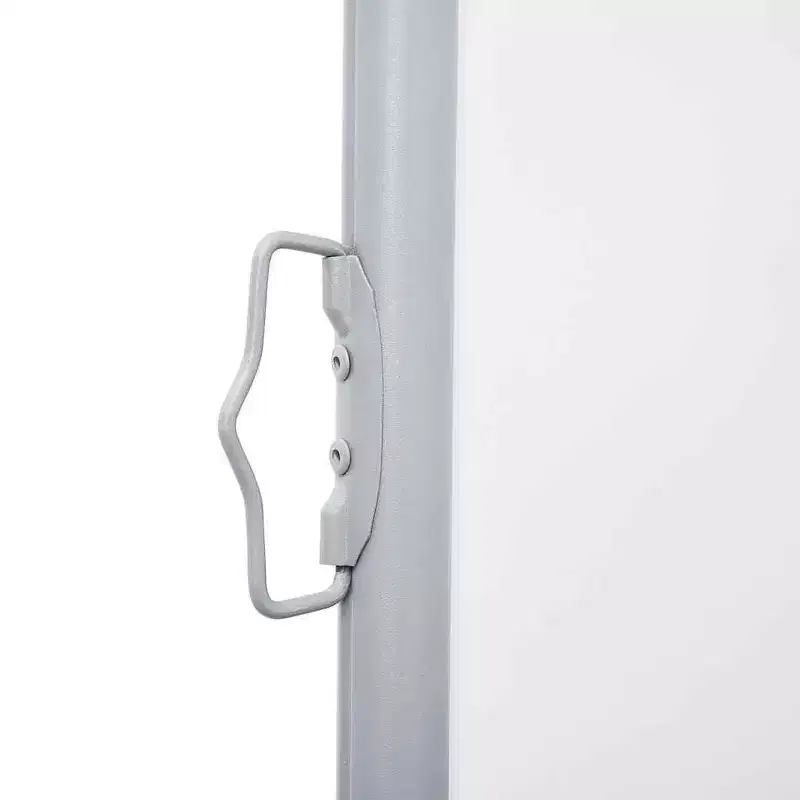 vidaXL Side Awning Cream Polyester with PU coating, Steel, Aluminum