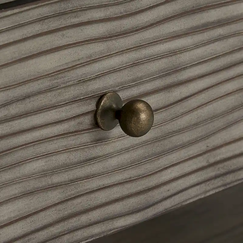 Coober Antique Grey Finish Grey Fiber Cement Table with Shelf by iNSPIRE Q Modern