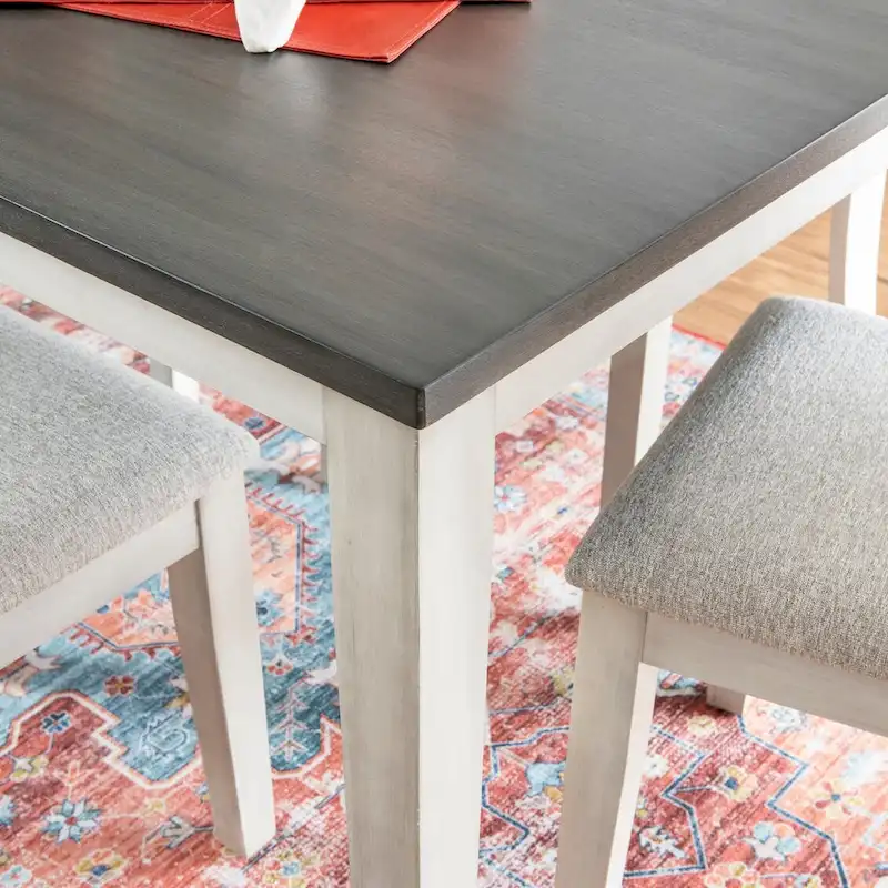 McKee 7-piece White Farmhouse Dining Set