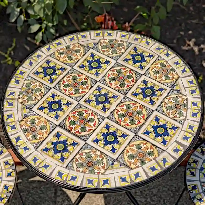 Mosaic Bistro Sets - 23.5x23.5x29.75