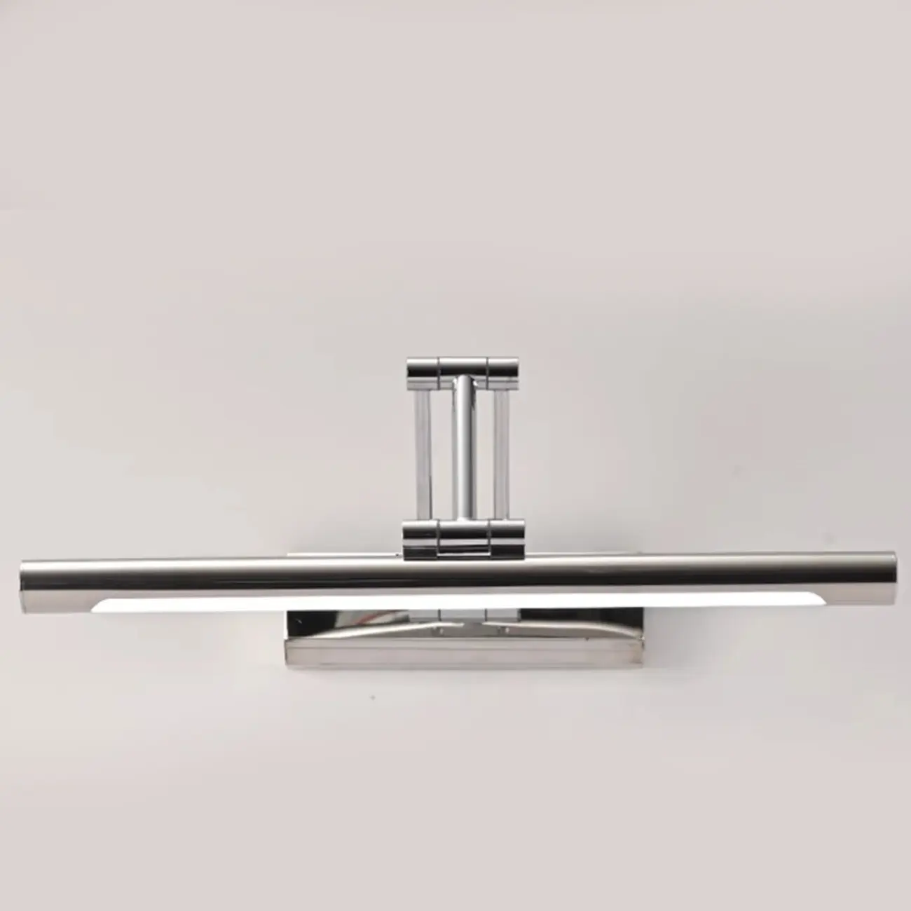 Modern Silver Tubular Adjustable LED Vanity Light for Bathrooms