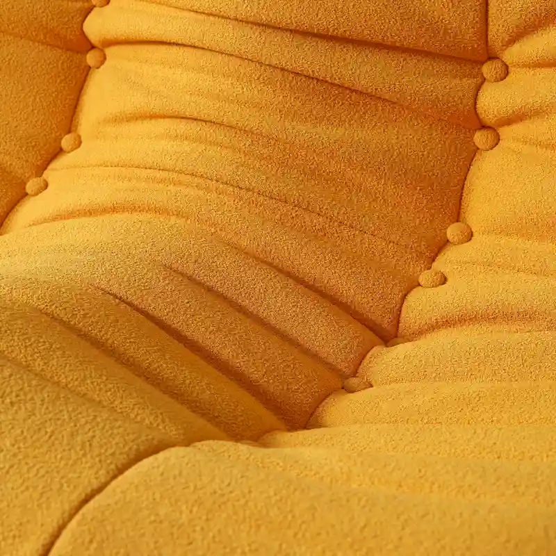 Single Sofa Teddy Fabric Bean Bag Chair