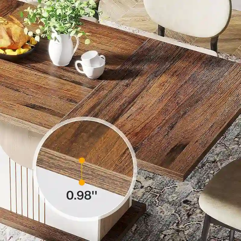 Farmhouse Wood Dining Table