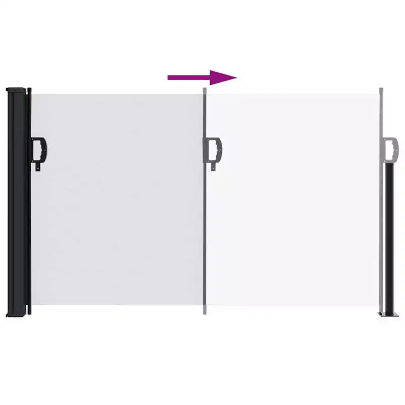 vidaXL Retractable Side Awning White