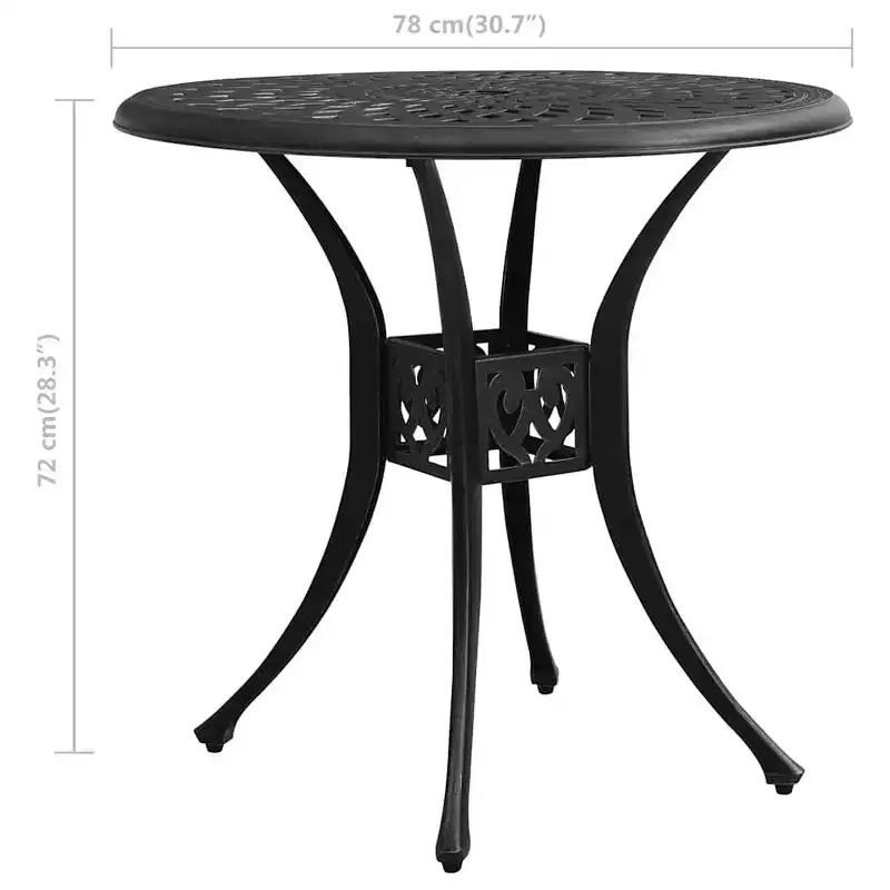 vidaXL Bistro Set Cast Aluminum Durable Bistro Set Round