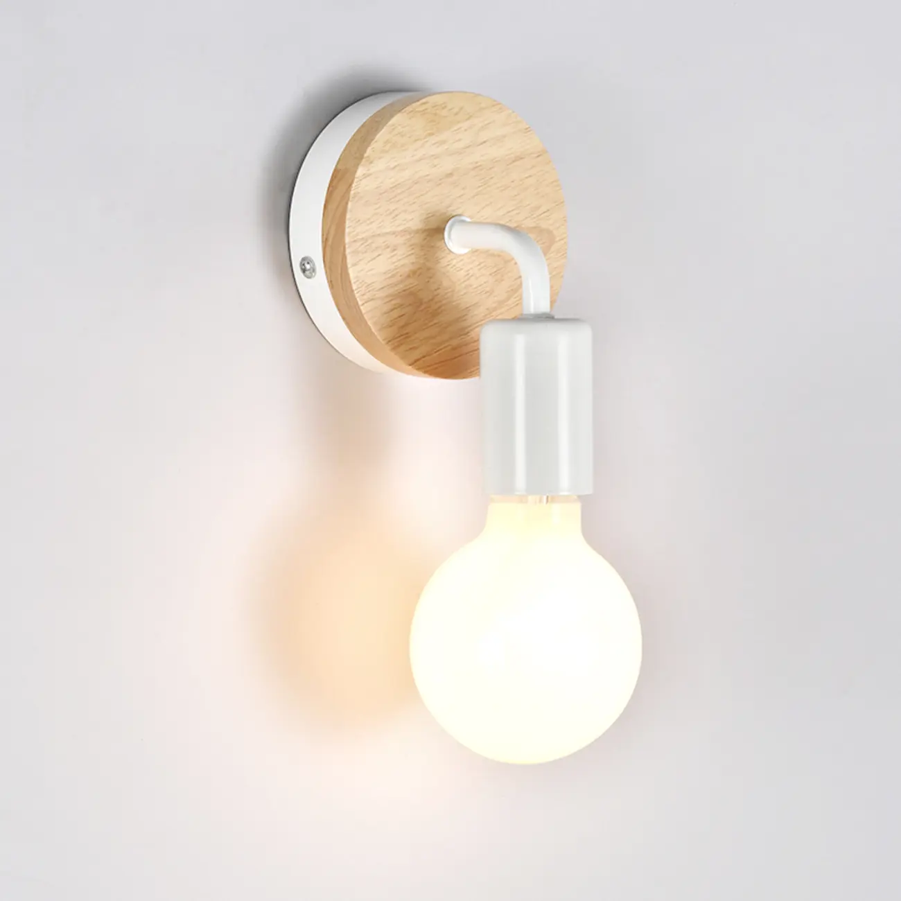 Modern LED Bathroom Vanity Light Wooden Wall Fixture