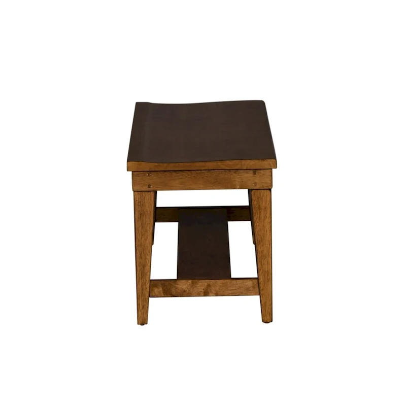 Tobacco Finish Rubberwood Bench