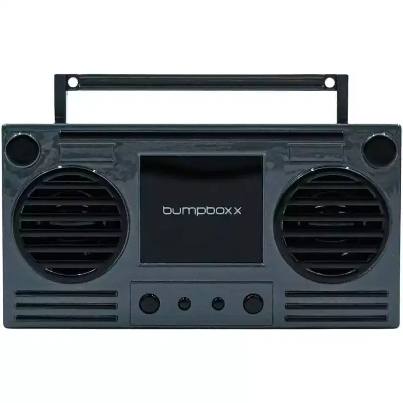 Refurbished: Microboom Speaker Boombox Bluetooth, Gunmetal Grey - Manufacturer Refurbished