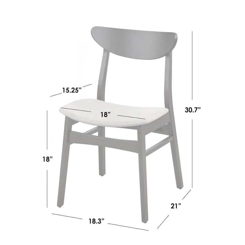 Simple Living Parlin Solid Wood Dining Chair (Set of 4)