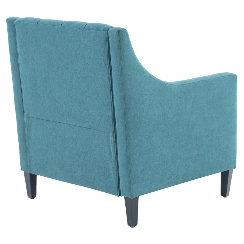 HUIMO Arm Chair Comfy Club Chair with Pillow Beige/ Dark Teal/ Blue