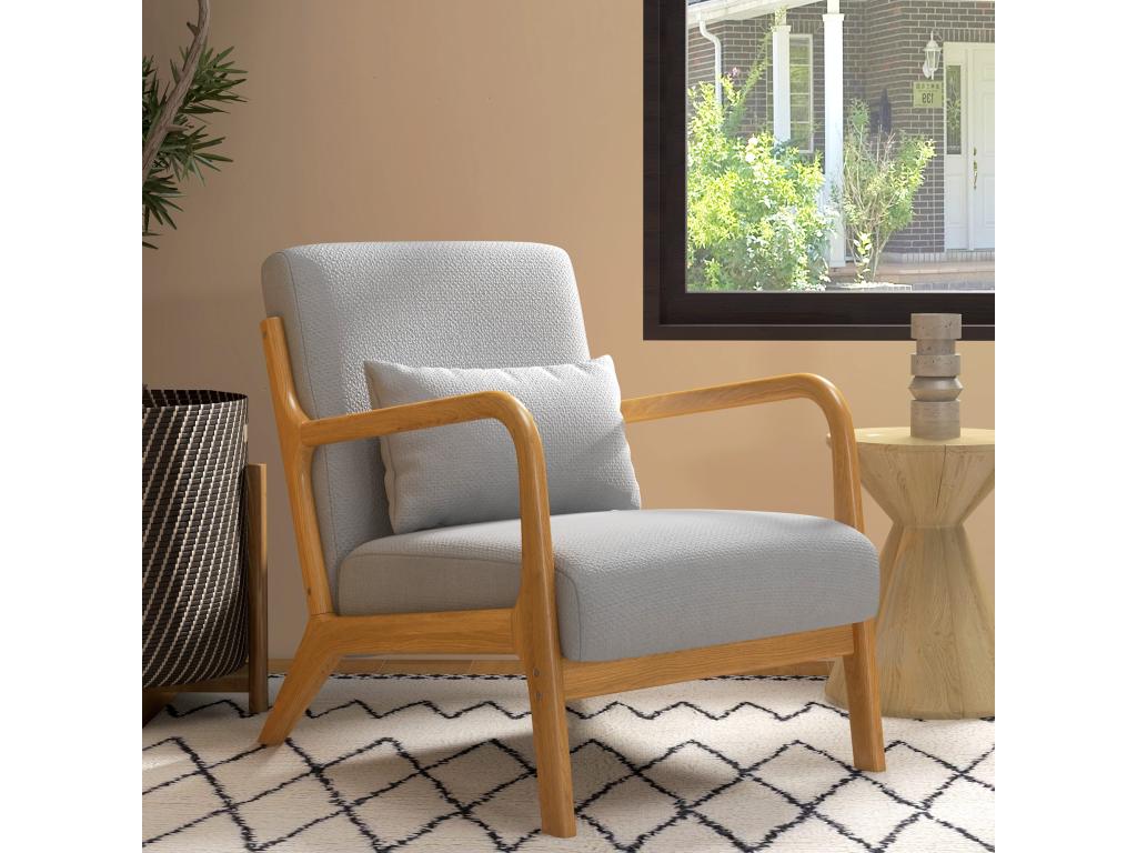 Rattan Armchair - Gris (gris)