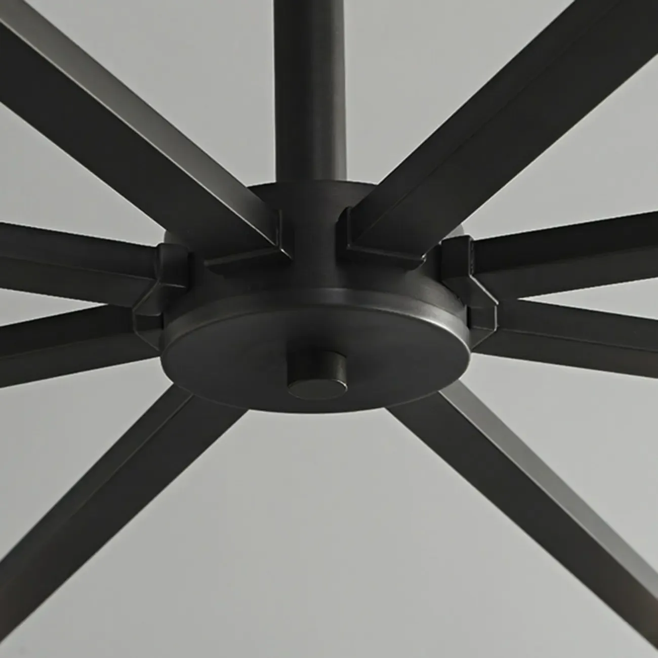 Geometric Adjustable Black Metal Clear Glass Chandelier