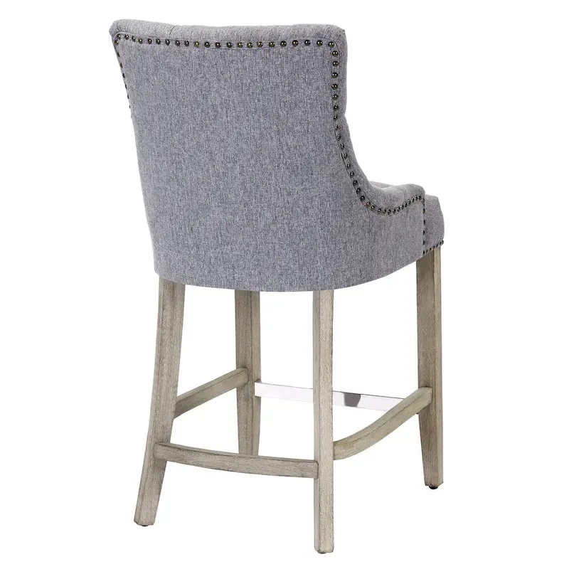 Carter 24 Upholstered Button Tufted Counter Bar Stool