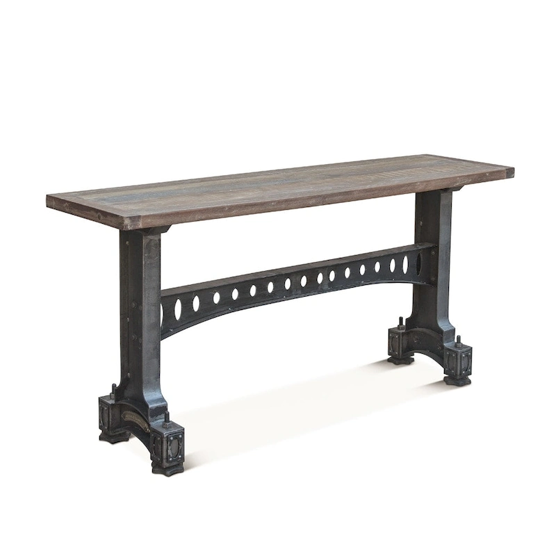 Sterling Cast Iron Table with Reclaimed Teak Top
