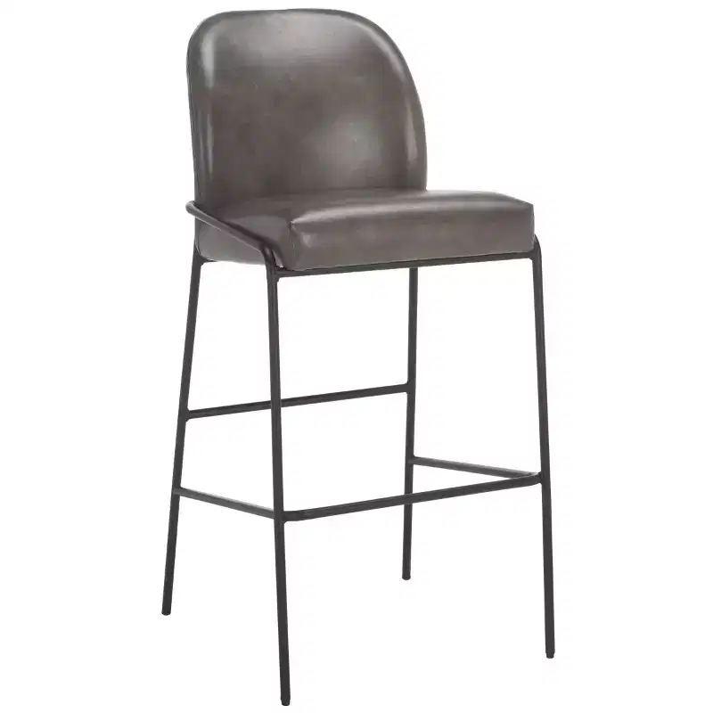 Ivey Bar Stool - BST7512 - Grey/Black - Safavieh