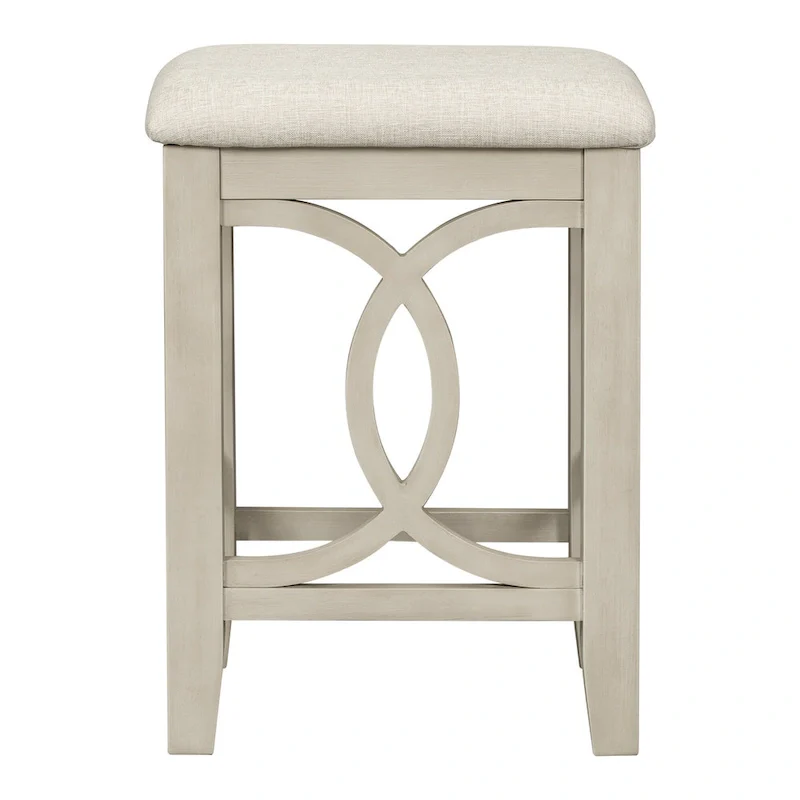 Farmhouse 3-Piece Counter Height Dining Table Set