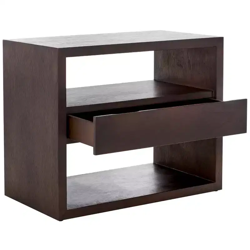 Munson 2 Shelf 1 Drawer Nightstand - NST6603 - Safavieh
