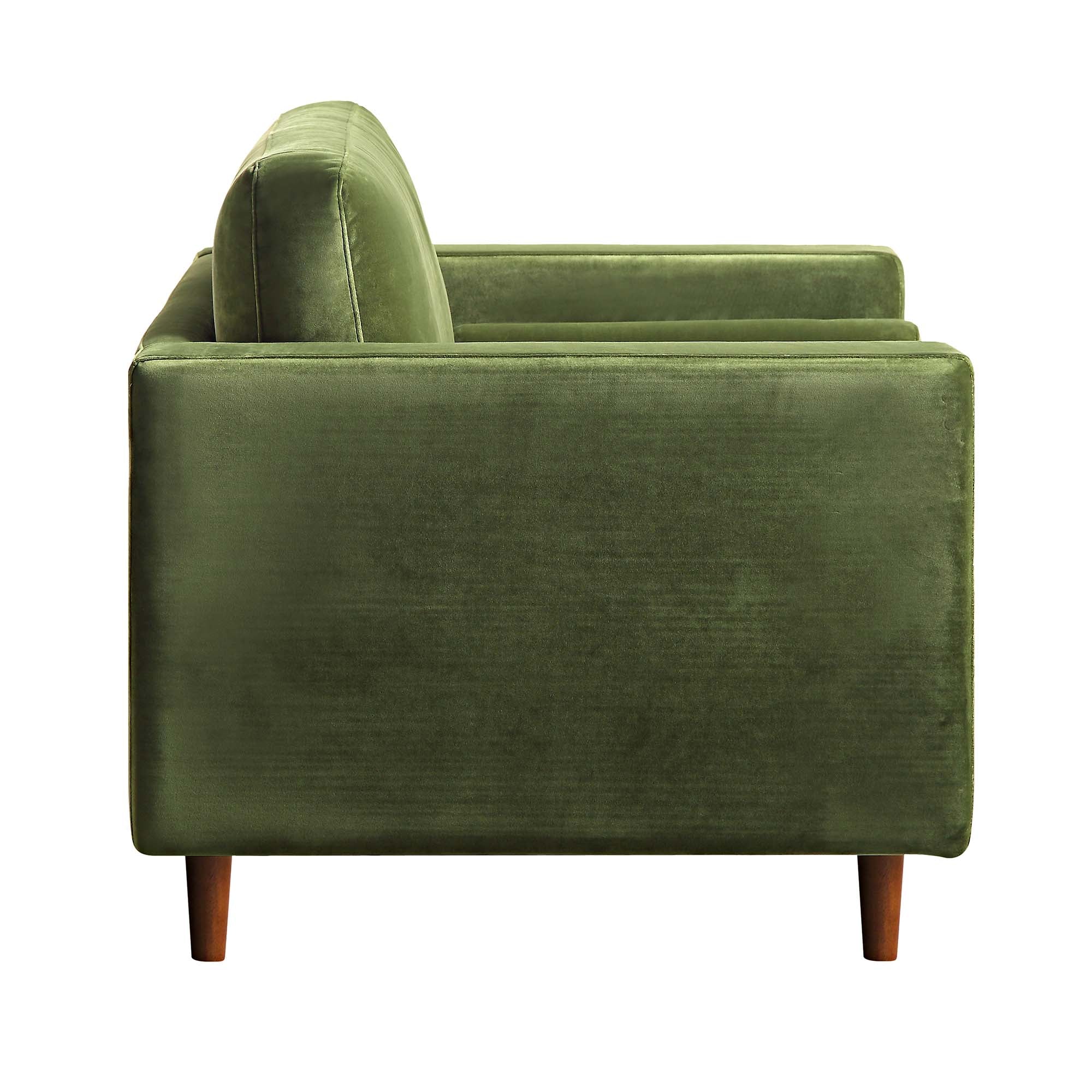 Armchair, Moss Green Velvet