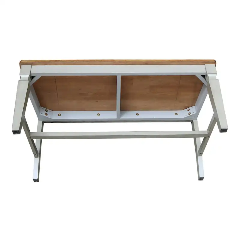 Solid Wood Vista Slatback Bench