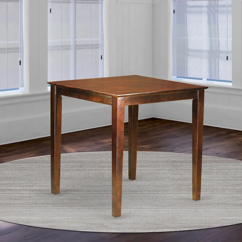 Mahogany / Buttermilk & Cherry Square Bar Height Dining Table – Seats 2