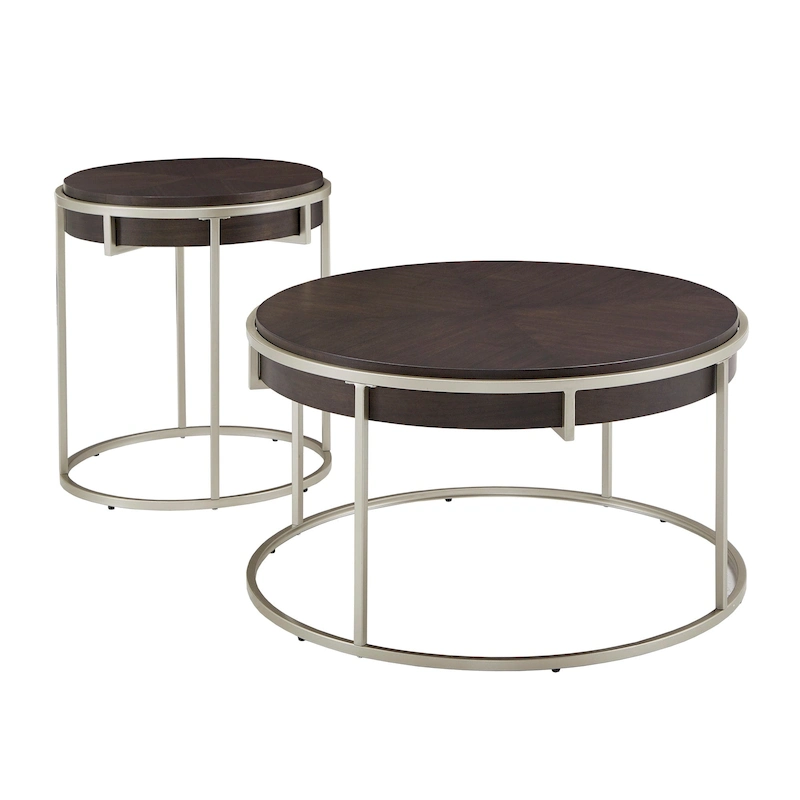 Cooke Round Table with Metal Base from iNSPIRE Q Modern