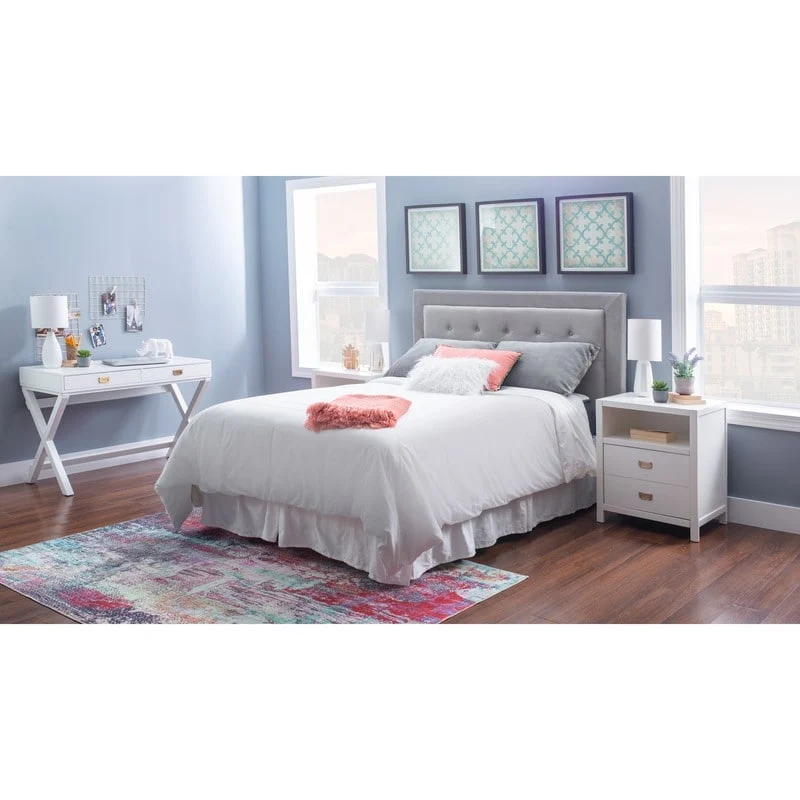 Poppy White X-base Writing Desk