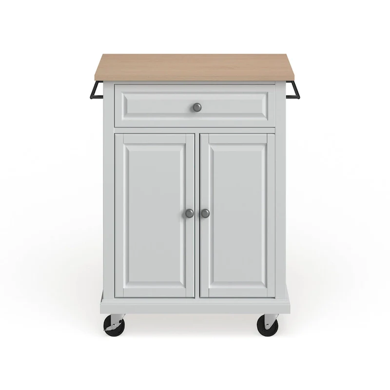 Compact Wood Top Kitchen Cart - 31W x 18D x 35.5H
