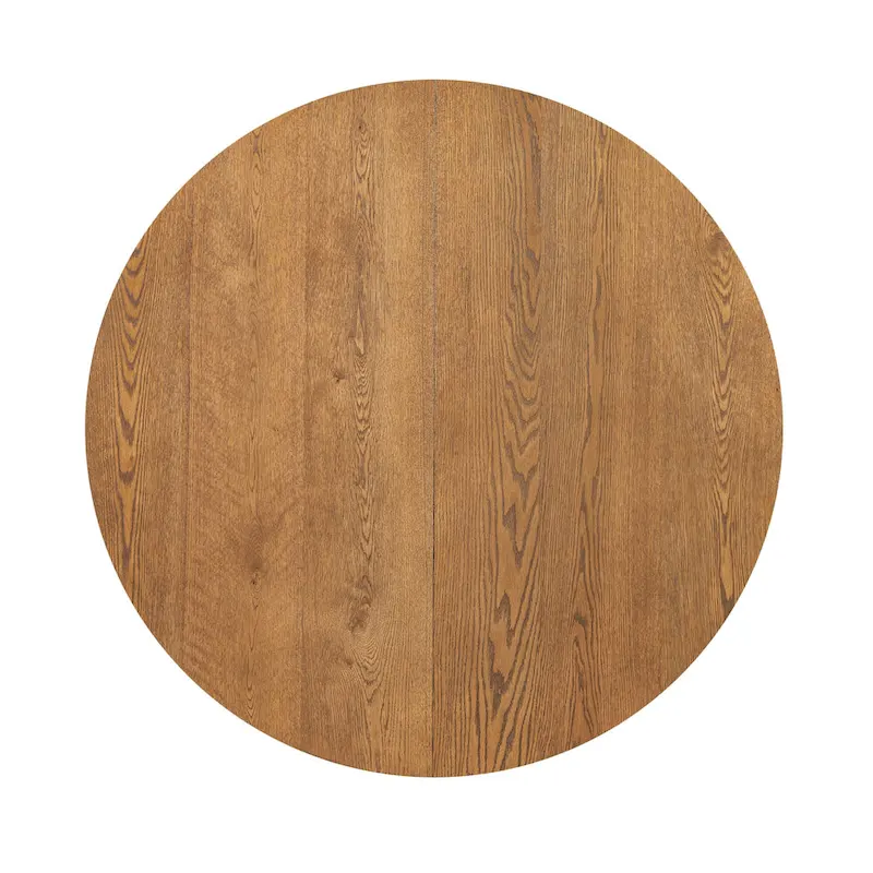 Modern Style 5-Piece Extendable Round Dining Table Set with Removable Leaf and Upholstered Dining Chairs