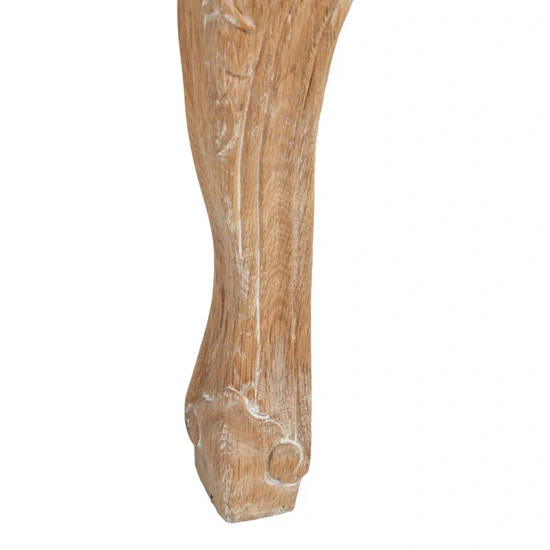 SAFAVIEH Couture Kali Oak Natural Linen Wing Chair - 34Wx34Dx40H