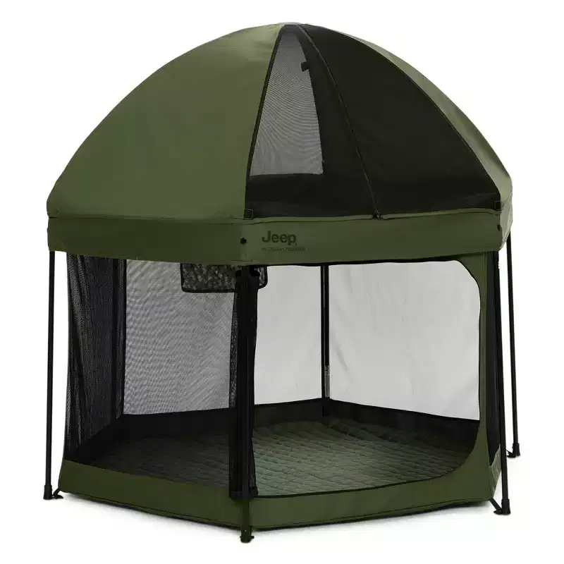Jeep Hexagon Pop Up Playard with Removable Canopy