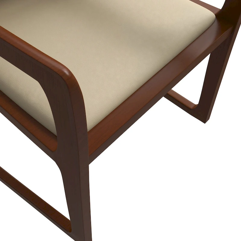 Modern Dining Chair in Upholstered Leather Svelta Series by LeisureMod