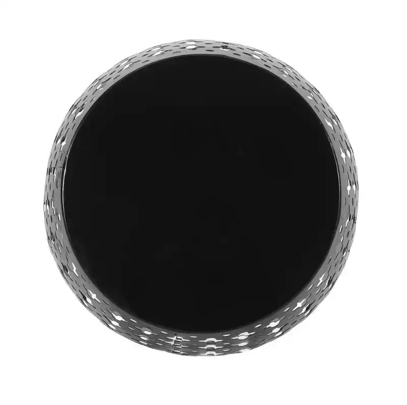 Large Metal Side Table - Black Finish for Living Room/Patio