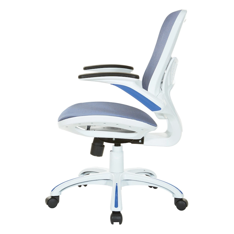 Riley Office Chair with White Mesh Seat and Back