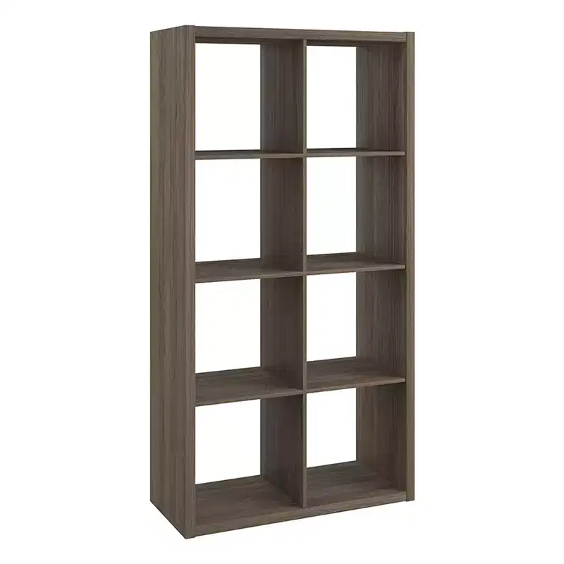 ClosetMaid 459000 Heavy Duty Decorative Bookcase Open Back 9-Cube Storage Organizer in Graphite Gray with Hardware for Closet, Home, Office, or Toys